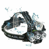 Super Bright LED Zoom Headlamp USB Rechargeable Headlight Head Torch US
