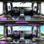21PCS Full Set Interior Decoration Trim Kit for Jeep Wrangler JL JLU JT 2018+