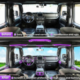 21PCS Full Set Interior Decoration Trim Kit for Jeep Wrangler JL JLU JT 2018+