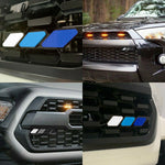 3-Color Front Grille Emblem Badge Decor for Toyota Tundra 4Runner Tacoma TRD Pro