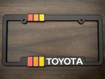 Toyota Heritage Striped License Plate Frame Fits Tacoma Tundra 4Runner FJ Crus 2 PCK