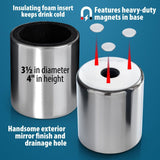 MAGNETIC CUP HOLDER Stainless Steel Beer Can Bottle Drink ATV RV Boat