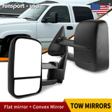 Pair Manual Tow Mirrors for 99-06 Chevy Silverado GMC Sierra 1500 2500 3500 HD