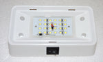 12V Light Fixture LED RV Exterior Porch Utility Light W/Switch Clear/Amber Lens