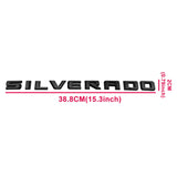 Overlay Matte Black Emblem Fit 2019-2023 Silverado Custom LT LTZ Fender Tailgate