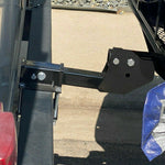 4'' Square RV Bumper Hitch 2'' Receiver Adapter Mount Bike Rack Cargo Carrier