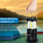 Set of 4 LED Camping Lantern, COB Ultra Bright Collapsible Portable Camping Lamp