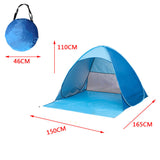 Pop up Beach Tent Portable Sun Shade Shelter Outdoor Camping Fishing Canopy Blue