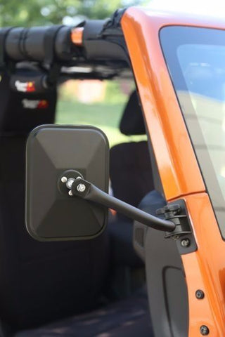Quick Release Mirror PAIR for Jeep Wrangler TJ JK 1997-2018 Textured 391102518