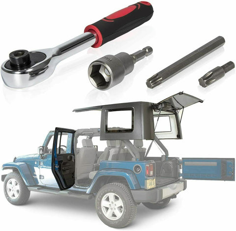 Hard Top and Door Removal Torx Set Tool Kit for Jeep Wrangler JK JL 2007-2022