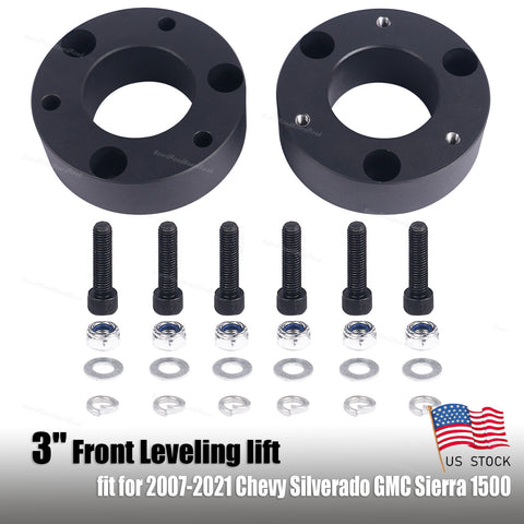 3" Front Leveling Lift Kit for 2007-2021 Chevy Silverado 1500 GMC Sierra 1500