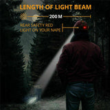 1000LM Headlight Headlamp Head Torch Flashlight Work Light Lamp
