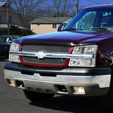  Chevy Silverado Avalanche Headlights Bumper Turn Signal Lamps Chrome For 03-06